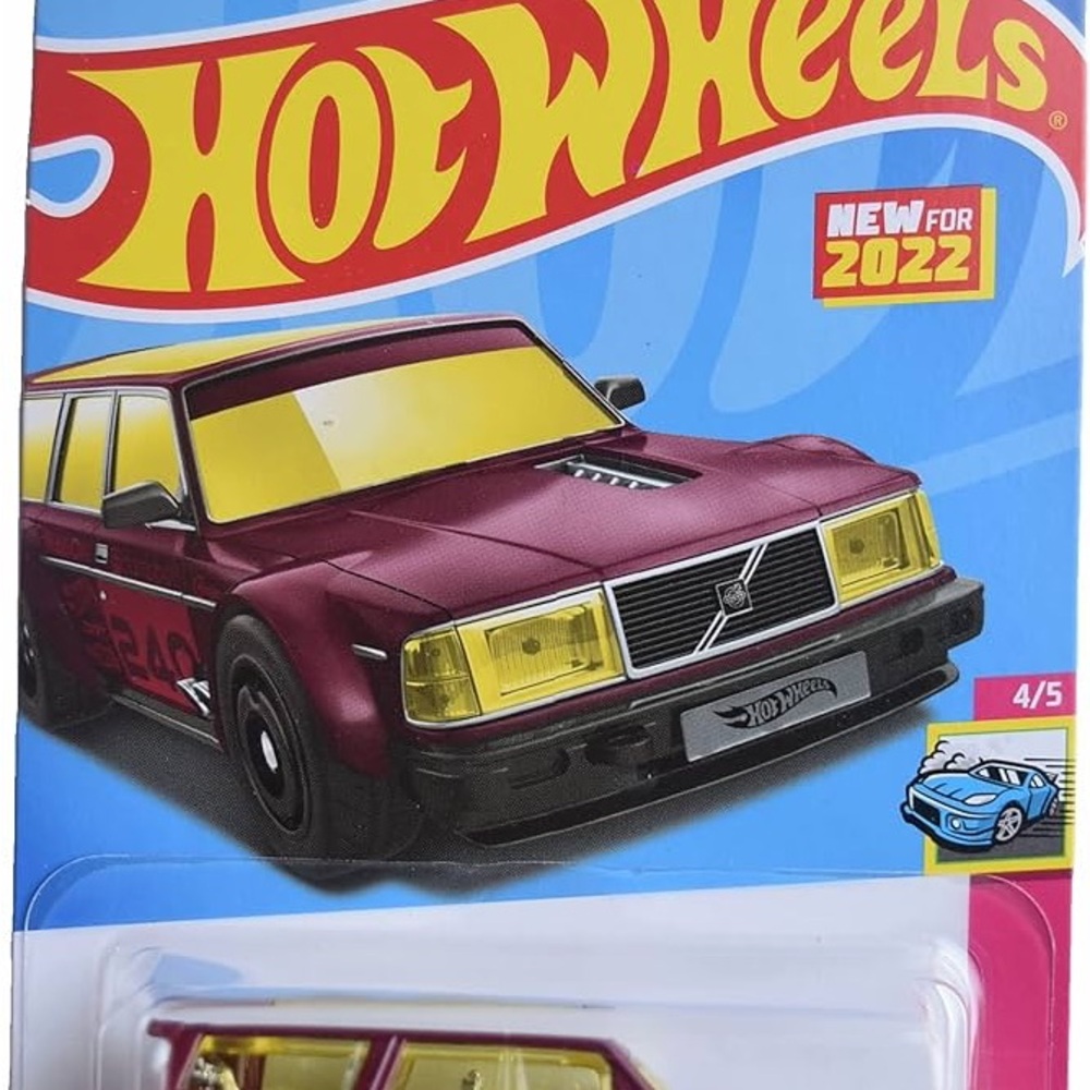 Mattel Hot Wheels Maroon and Yellow Toy Car